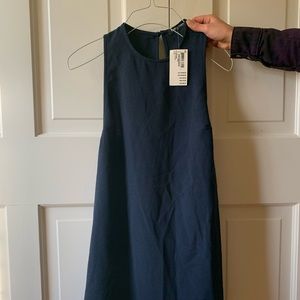NWT American Apparel Navy Blue Crepe dress